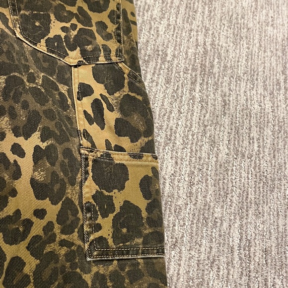 RSQ Leopard Print Women Straight/wide Leg Jeans - Brown and Black size 24 - Picture 5 of 9